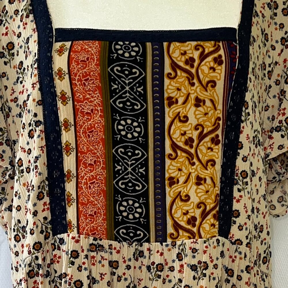 Maurices Multi-Floral Smocked Peplum Top - Picture 2 of 16